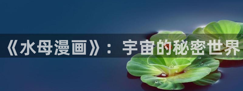 哔咔哔咔漫画破解版永久免费2023：《水母漫画》：宇宙的秘密世界